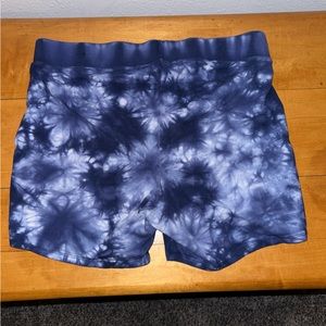 Torrid Blue Tie Dye Biker Shorts